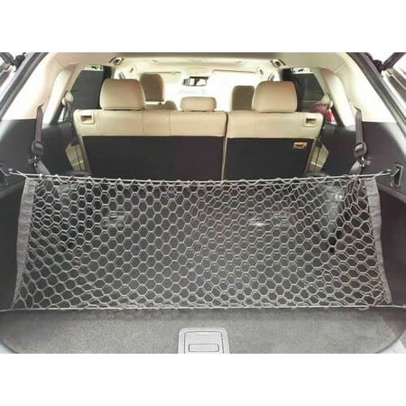 EACCESSORIES EA Trunk Organizer Cargo Net for INFINITI QX60 2022-2023 – Envelope Style Cargo Net – Premium Mesh Elastic Car Trunk Organizer Vehicle Carrier Storage – Compatible with INFINITI QX60