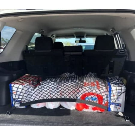 EACCESSORIES EA Trunk Organizer Cargo Net for INFINITI QX60 2022-2023 – Floor Style Cargo Net for SUV – Premium Mesh Elastic Car Trunk Organizer Vehicle Carrier Storage – Compatible with INFINITI QX60