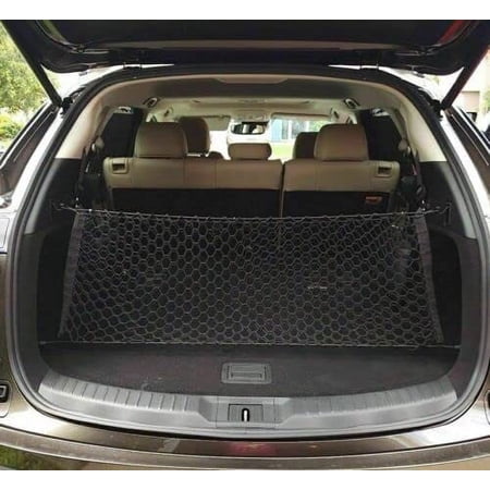 EACCESSORIES EA Trunk Organizer Cargo Net for Infiniti QX60 2022-2023 – Envelope Style Cargo Net – Premium Mesh Elastic Car Trunk Organizer Vehicle Carrier Storage – Compatible with Infiniti QX60