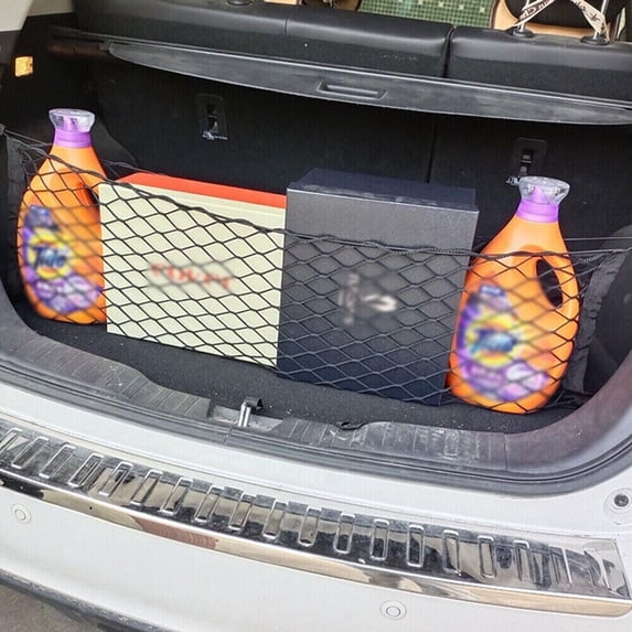 EACCESSORIES EA Trunk Organizer Cargo Net for JAGUAR XF 2009-2023 – Envelope Style Cargo Net for SEDAN – Premium Mesh Elastic Car Trunk Organizer Vehicle Carrier Storage – Compatible with JAGUAR XF