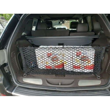 EACCESSORIES EA Trunk Organizer Cargo Net for JEEP GRAND CHEROKEE 2011-2021 – Envelope Style Cargo Net – Premium Mesh Car Trunk Organizer Vehicle Carrier Storage – Compatible with GRAND CHEROKEE