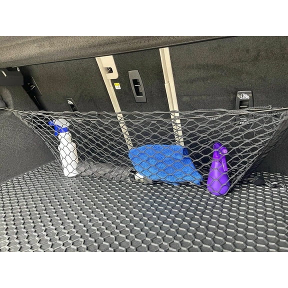 EACCESSORIES EA Trunk Organizer Cargo Net for Jaguar F-PACE 2017-2023 – Envelope Style Cargo Net for SUV – Premium Mesh Car Trunk Organizer Vehicle Carrier Storage – Compatible with Jaguar F-PACE