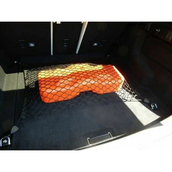 EACCESSORIES EA Trunk Organizer Cargo Net for Jaguar F-PACE 2017-2023 – Floor Style Cargo Net for SUV – Premium Mesh Elastic Car Trunk Organizer Vehicle Carrier Storage – Compatible with Jaguar F-PACE