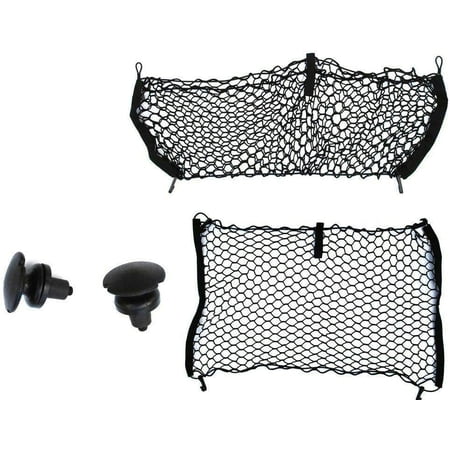 EACCESSORIES EA Trunk Organizer Cargo Net for Jeep Compass 2007-2023 – Envelope & Floor Style Cargo Nets – Premium Mesh Elastic Car Trunk Organizer Vehicle Carrier Storage – Compatible Jeep Compass