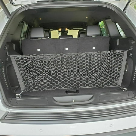 EACCESSORIES EA Trunk Organizer Cargo Net for Jeep Grand Cherokee 2011-2021 – Envelope Style Cargo Net – Premium Mesh Elastic Car Trunk Organizer Vehicle Carrier Storage – Compatible Grand Cherokee