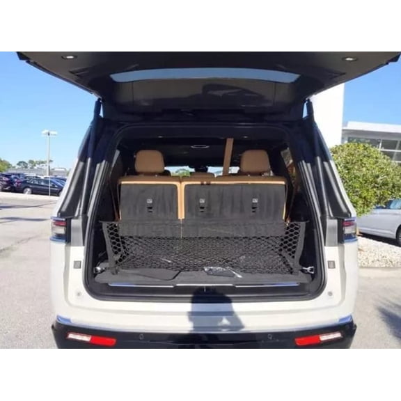 EACCESSORIES EA Trunk Organizer Cargo Net for Jeep Grand Wagoneer 2022-2023  Envelope Style Cargo Net  Premium Mesh Elastic Car Trunk Organizer Vehicle Carrier Storage  Compatible Grand Wagoneer