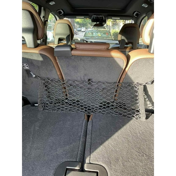EACCESSORIES EA Trunk Organizer Cargo Net for Jeep Grand Wagoneer 2022-2023 Envelope Style Cargo Net for SUV Premium Mesh Car Trunk Organizer Vehicle Carrier Storage Compatible Grand Wagoneer