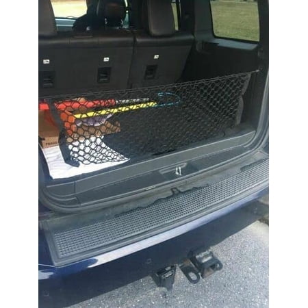 EACCESSORIES EA Trunk Organizer Cargo Net for Jeep Liberty 2002-2007 – Envelope Style Cargo Net for SUV – Premium Mesh Car Trunk Organizer Vehicle Carrier Storage – Compatible Jeep Liberty 2002-2007