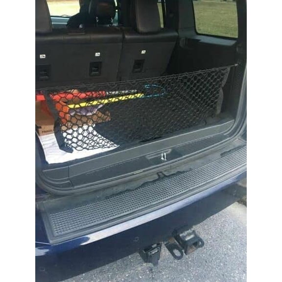 EACCESSORIES EA Trunk Organizer Cargo Net for Jeep Liberty 2002-2007 Envelope Style Cargo Net for SUV Premium Mesh Car Trunk Organizer Vehicle Carrier Storage Compatible Jeep Liberty 2002-2007
