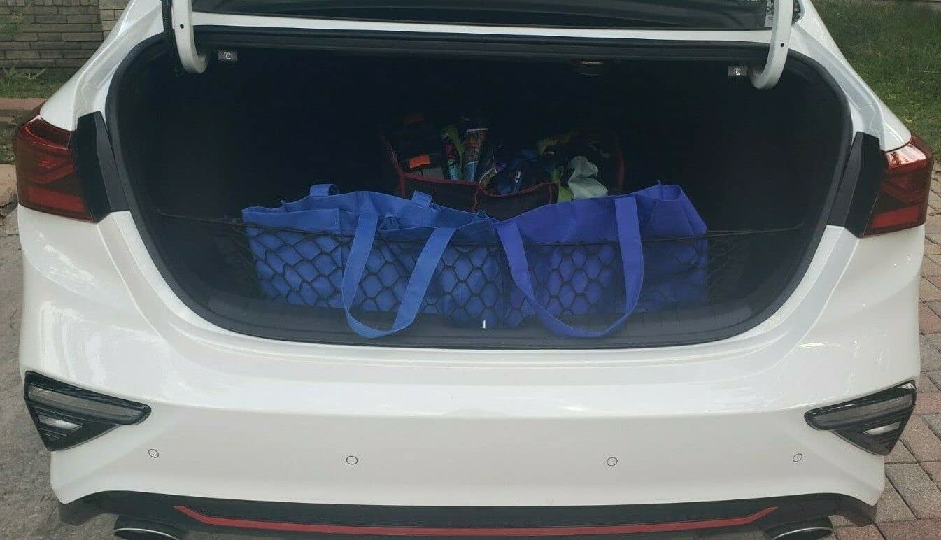 EACCESSORIES EA Trunk Organizer Cargo Net for KIA Forte 20102023 Envelope Style Cargo Net for