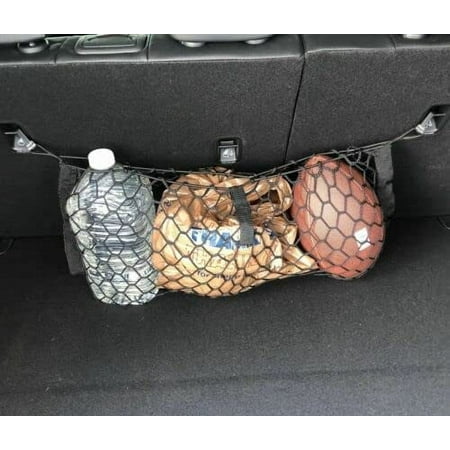 EACCESSORIES EA Trunk Organizer Cargo Net for KIA Stinger 2018-2023 – Envelope Style Cargo Net for Hatchback – Premium Mesh Car Trunk Organizer Vehicle Carrier Storage – Compatible with KIA Stinger