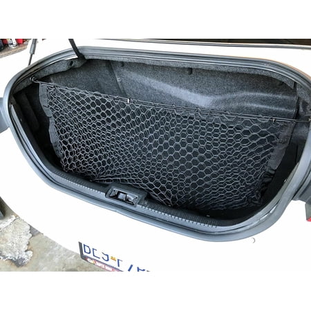 EACCESSORIES EA Trunk Organizer Cargo Net for Lincoln MKZ 2007-2012 – Envelope Style Cargo Net for Sedan – Premium Mesh Car Trunk Organizer Vehicle Carrier Storage – Compatible with Lincoln MKZ