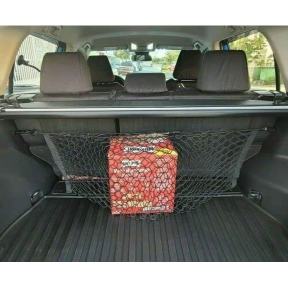EACCESSORIES EA Trunk Organizer Cargo Net for Mazda CX-5 2013-2023 Envelope Style Cargo Net Premium Mesh Elastic Car Trunk Organizer Vehicle Carrier Storage Compatible Mazda CX-5 2013-2023