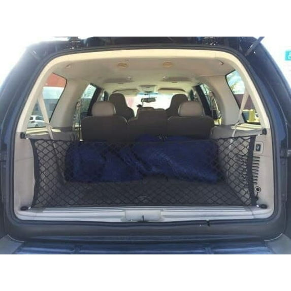 EACCESSORIES EA Trunk Organizer Cargo Net for Mazda Tribute 2001-2011 – Envelope Style Cargo Net for SUV – Premium Mesh Car Trunk Organizer Vehicle Carrier Storage – Compatible with Mazda Tribute
