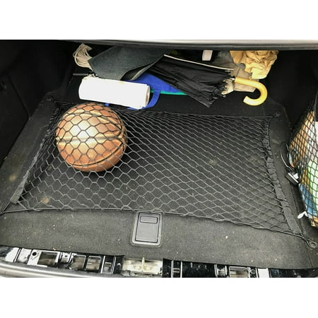 EACCESSORIES EA Trunk Organizer Cargo Net for Mercedes-Benz E-Class 2003-2009 – Floor Style Cargo Net for Sedan, Wagon – Premium Mesh Car Trunk Organizer Vehicle Carrier Storage – Compatible E-Class