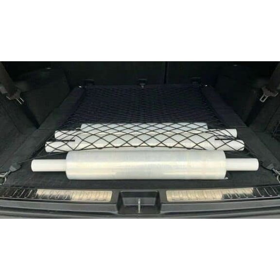 EACCESSORIES EA Trunk Organizer Cargo Net for Mercedes-Benz EQS 2022-2023 – Floor Style Cargo Net for Hatchback – Premium Mesh Elastic Car Trunk Organizer – Compatible with Mercedes-Benz EQS 2022-2023