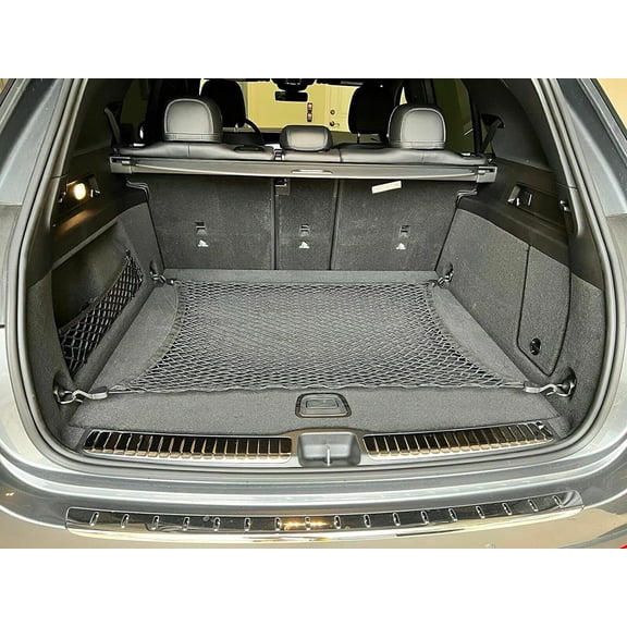 EACCESSORIES EA Trunk Organizer Cargo Net for Mercedes-Benz GLE-Class 2020-2023 – Floor Style Cargo Net for SUV – Premium Mesh Car Trunk Organizer Vehicle Carrier Storage – Compatible with GLE-Class