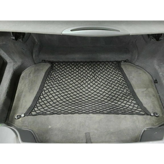 EACCESSORIES EA Trunk Organizer Cargo Net for Mercedes-Benz SL-Class 2003-2012 Floor Style Cargo Net for Convertible Premium Mesh Car Trunk Organizer Vehicle Carrier Storage Compatible SL-Class