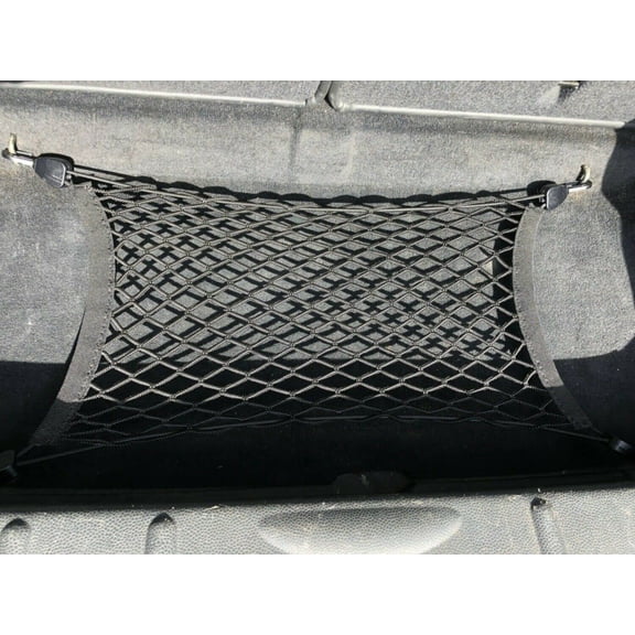 EACCESSORIES EA Trunk Organizer Cargo Net for Mini Cooper R50 R52 F55 F56 Floor Style Cargo Net for Hatchback, Convertible Premium Mesh Elastic Car Trunk Organizer Compatible R50 R52 F55 F56