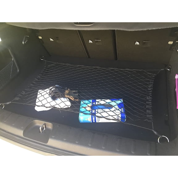 EACCESSORIES EA Trunk Organizer Cargo Net for Mini Cooper S Salt 2014-2021 Floor Style Cargo Net for Hatchback Premium Mesh Car Trunk Organizer Vehicle Carrier Storage Compatible Cooper S Salt