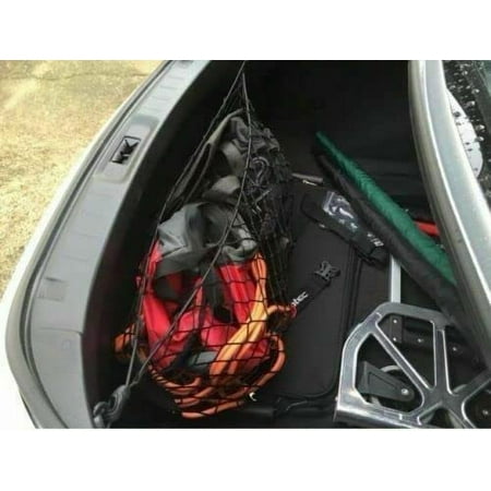 EACCESSORIES EA Trunk Organizer Cargo Net for Nissan GT-R 2009-2023 – Envelope Style Cargo Net for Coupe – Premium Mesh Car Trunk Organizer Vehicle Carrier Storage – Compatible with Nissan GT-R