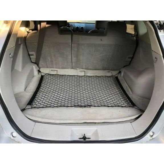EACCESSORIES EA Trunk Organizer Cargo Net for Nissan Rogue 2008-2013  Floor Style Cargo Net for SUV  Premium Mesh Elastic Car Trunk Organizer Vehicle Carrier Storage  Compatible with Nissan Rogue