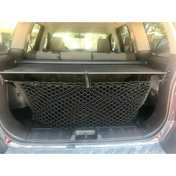 EACCESSORIES EA Trunk Organizer Cargo Net for Nissan Xterra 2000-2015 – Envelope Style Cargo Net – Premium Mesh Elastic Car Trunk Organizer Vehicle Carrier Storage – Compatible Nissan Xterra 2000-2015
