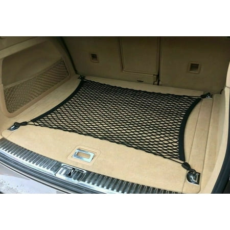 EACCESSORIES EA Trunk Organizer Cargo Net for Porsche Cayenne 2011-2023 – Floor Style Cargo Net for SUV – Premium Mesh Car Trunk Organizer Vehicle Carrier Storage – Compatible with Porsche Cayenne