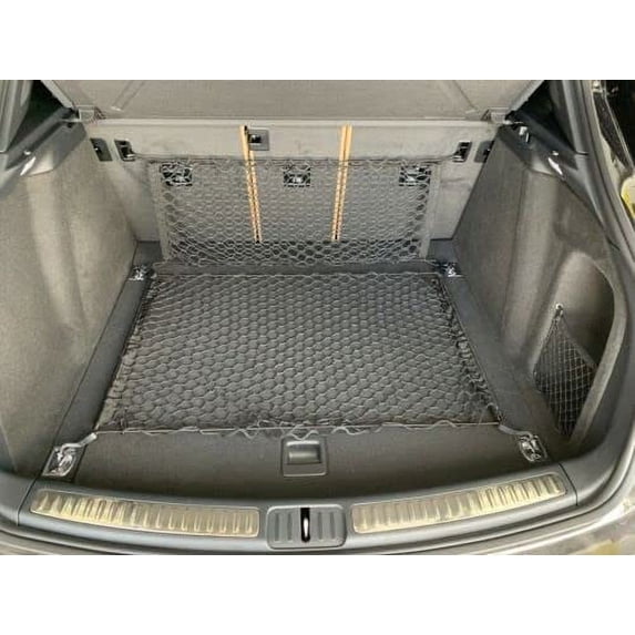 EACCESSORIES EA Trunk Organizer Cargo Net for Porsche MACAN 2015-2023 – Floor & Envelope Style Cargo Nets for SUV – Premium Mesh Car Trunk Organizer Vehicle Carrier Storage – Compatible with MACAN