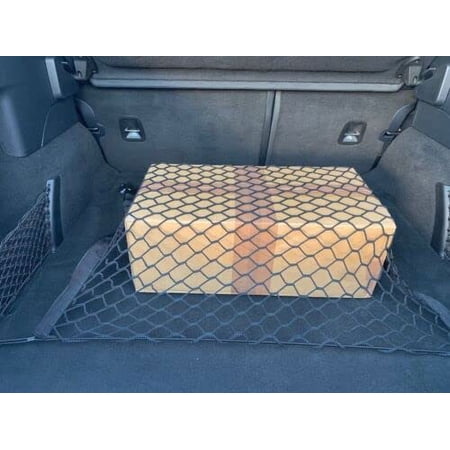 EACCESSORIES EA Trunk Organizer Cargo Net for Porsche Panamera 2010-2023 – Floor Style Cargo Net for Hatchback, Wagon – Premium Mesh Car Trunk Organizer Vehicle Carrier Storage – Compatible Panamera