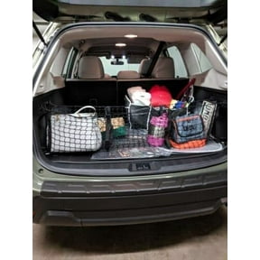 EACCESSORIES EA Trunk Organizer Cargo Net for Subaru Forester 1998-2022 3 Pockets Style Cargo Net for SUV Premium Mesh Elastic Car Trunk Organizer Vehicle Carrier Storage Compatible Forester