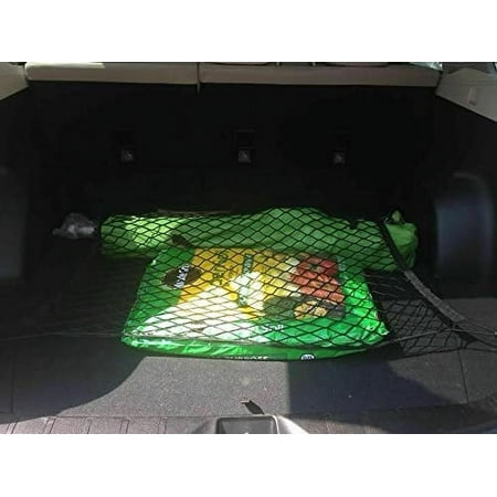 EACCESSORIES EA Trunk Organizer Cargo Net for Subaru Forester 1998-2023 – Envelope Style Cargo Net – Premium Mesh Car Trunk Organizer Vehicle Carrier Storage – Compatible Subaru Forester 1998-2023