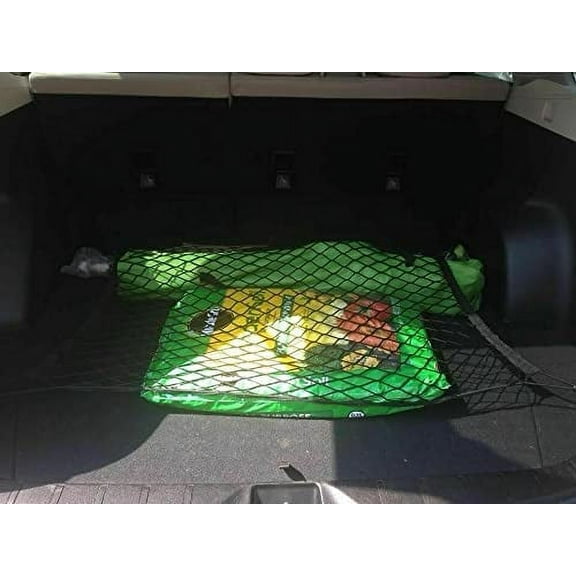 EACCESSORIES EA Trunk Organizer Cargo Net for Subaru Forester 1998-2023 Envelope Style Cargo Net Premium Mesh Car Trunk Organizer Vehicle Carrier Storage Compatible Subaru Forester 1998-2023