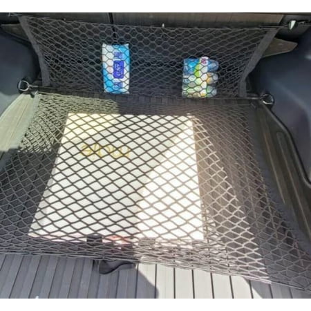 EACCESSORIES EA Trunk Organizer Cargo Net for Subaru Forester 2014-2023 – Envelope & Floor Style Cargo Nets for SUV – Premium Mesh Car Trunk Organizer Vehicle Carrier Storage – Compatible Forester