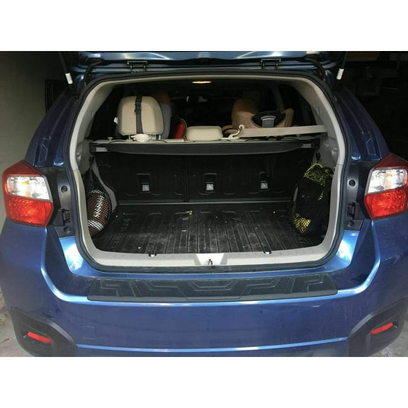 EACCESSORIES EA Trunk Organizer Cargo Net for Subaru Impreza CROSSTREC XV WRX STI 2012-2020 Trunk Side Cargo Net Set of 2 For Hatchback, Wagon, SUV Premium Mesh Elastic Car Trunk Organizer