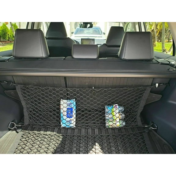 EACCESSORIES EA Trunk Organizer Cargo Net for TOYOTA COROLLA CROSS 2022-2023 Envelope & Floor Style Cargo Nets for SUV Premium Mesh Car Trunk Organizer Compatible with COROLLA CROSS
