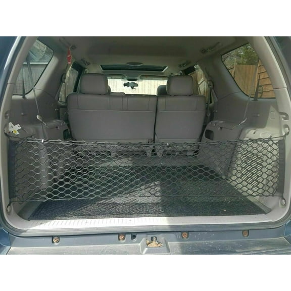 EACCESSORIES EA Trunk Organizer Cargo Net for TOYOTA SEQUOIA 2001-2007 Envelope Style Cargo Net for SUV Premium Mesh Elastic Car Trunk Organizer Vehicle Carrier Storage Compatible with SEQUOIA