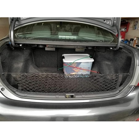 EACCESSORIES EA Trunk Organizer Cargo Net for Toyota Corolla 2000-2023 – Envelope Style Cargo Net for Hatchback, Sedan – Premium Mesh Car Trunk Organizer – Compatible with Toyota Corolla 2000-2023