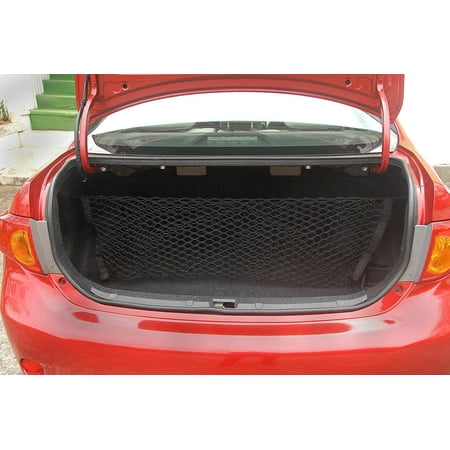 EACCESSORIES EA Trunk Organizer Cargo Net for Toyota Corolla 2009-2022 – Envelope Style Cargo Net for Sedan – Premium Mesh Car Trunk Organizer Vehicle Carrier Storage – Compatible Toyota Corolla