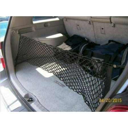 EACCESSORIES EA Trunk Organizer Cargo Net for Toyota Highlander 2001-2007 – Envelope Style Cargo Net for SUV – Premium Mesh Elastic Car Trunk Organizer – Compatible with Toyota Highlander 2001-2007