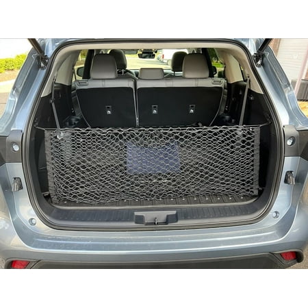 EACCESSORIES EA Trunk Organizer Cargo Net for Toyota Highlander 2014-2023 – Envelope Style Cargo Net – Premium Mesh Car Trunk Organizer Vehicle Carrier Storage – Compatible Highlander 2014-2023