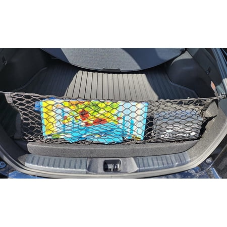 EACCESSORIES EA Trunk Organizer Cargo Net for Toyota Prius Prime 2017-2023 – Envelope Style Cargo Net for Hatchback – Premium Mesh Car Trunk Organizer Vehicle Carrier Storage – Compatible Prius Prime