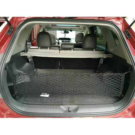 EACCESSORIES EA Trunk Organizer Cargo Net for Toyota Prius V 2012-2017 – Envelope Style Cargo Net For Wagon – Premium Mesh Elastic Car Trunk Organizer Vehicle Carrier Storage – Compatible with Prius V