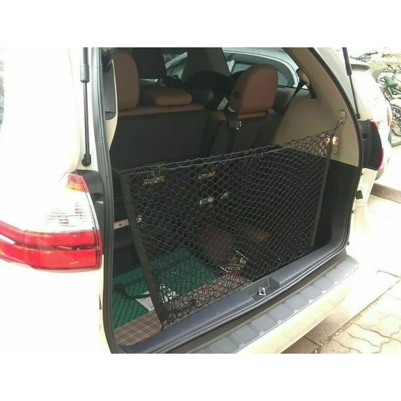 EACCESSORIES EA Trunk Organizer Cargo Net for Toyota Sienna 2004-2020  Envelope Style Cargo Net for Minivan  Premium Mesh Elastic Car Trunk Organizer Vehicle Carrier Storage  Compatible with Sienna