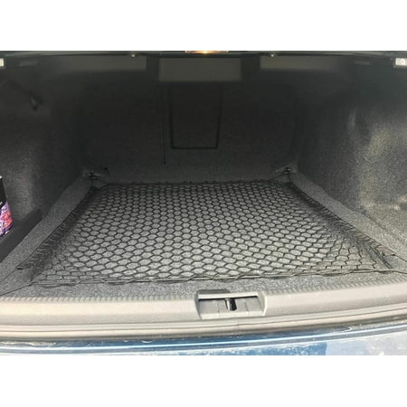 EACCESSORIES EA Trunk Organizer Cargo Net for VOLKSWAGEN PASSAT CC 2006-2022 – Floor Style Cargo Net for Sedan – Premium Mesh Elastic Car Trunk Organizer Vehicle Carrier Storage – Compatible PASSAT CC