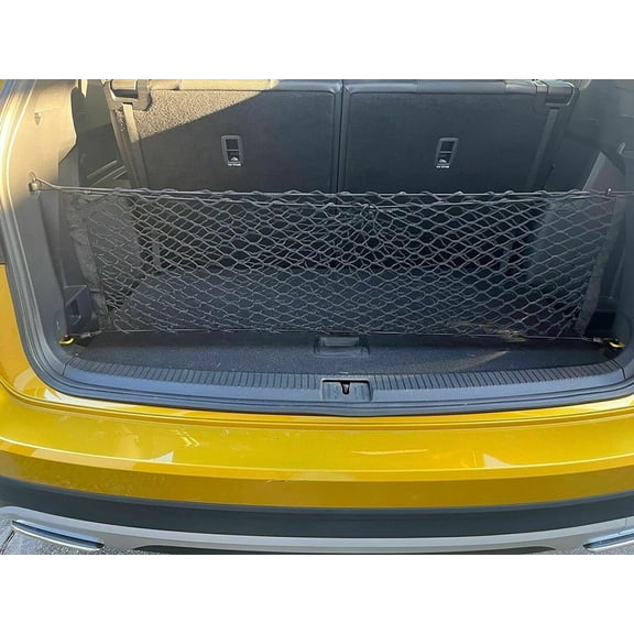 EACCESSORIES EA Trunk Organizer Cargo Net for Volkswagen Atlas 2017-2023 – Envelope Style Cargo Net – Premium Mesh Elastic Car Trunk Organizer Vehicle Carrier Storage – Compatible Volkswagen Atlas