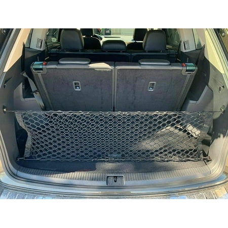 EACCESSORIES EA Trunk Organizer Cargo Net for Volkswagen Atlas 2017-2023 – Envelope Style Cargo Net – Premium Mesh Elastic Car Trunk Organizer Vehicle Carrier Storage – Compatible Volkswagen Atlas