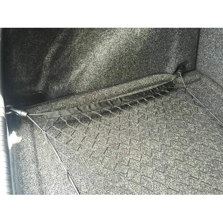 EACCESSORIES EA Trunk Organizer Cargo Net for Volkswagen Golf GTI 2008-2023 – Floor Style Cargo Net for Hatchback – Premium Mesh Car Trunk Organizer Vehicle Carrier Storag – Compatible with Golf GTI