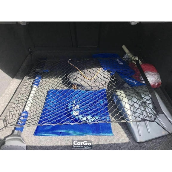 EACCESSORIES EA Trunk Organizer Cargo Net for Volkswagen Passat 1998-2005  Floor Style Cargo Net for Sedan, Wagon  Premium Mesh Elastic Car Trunk Organizer  Compatible with Volkswagen Passat