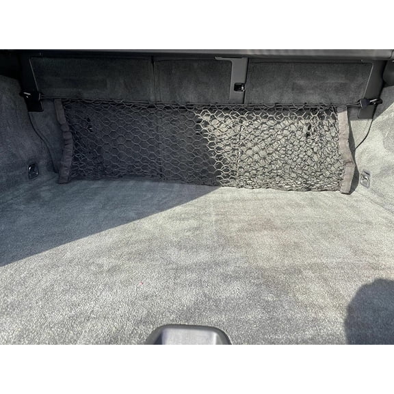 EACCESSORIES EA Trunk Organizer Cargo Net for Volvo XC60 2010-2023 Envelope Style Cargo Net Premium Mesh Elastic Car Trunk Organizer Vehicle Carrier Storage Compatible Volvo XC60 2010-2023
